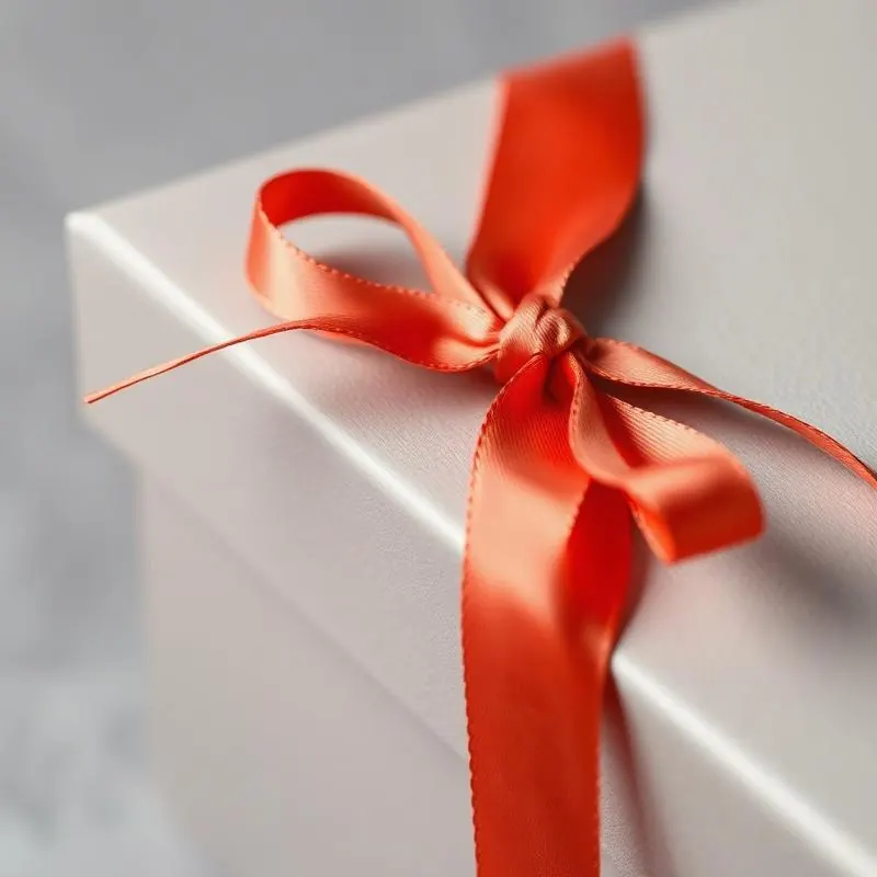 Scarf Gift Box | Apparel Boxes - Muge Packaging - Close-up detail