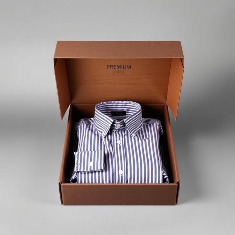 Shirt Packaging Box - Open box