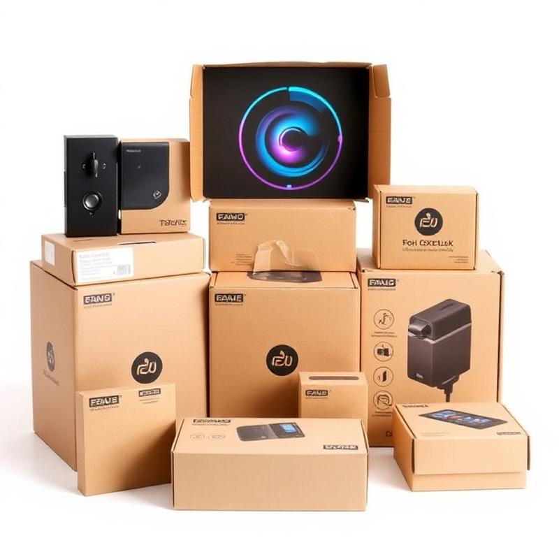 Electronics Cardboard Box - Color options