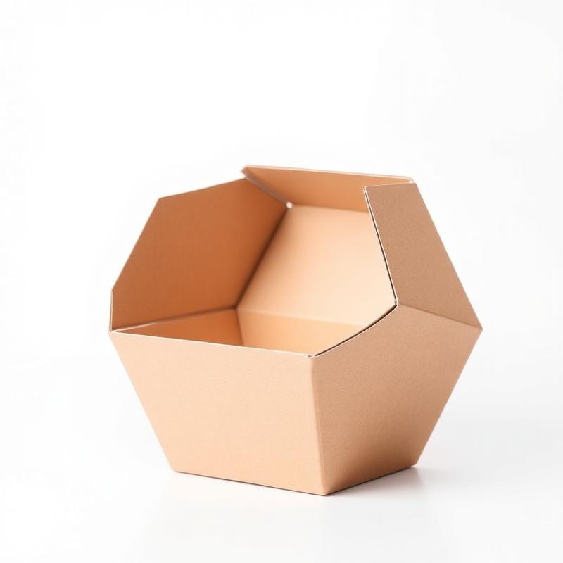 Polygon Paper Box - Side angle