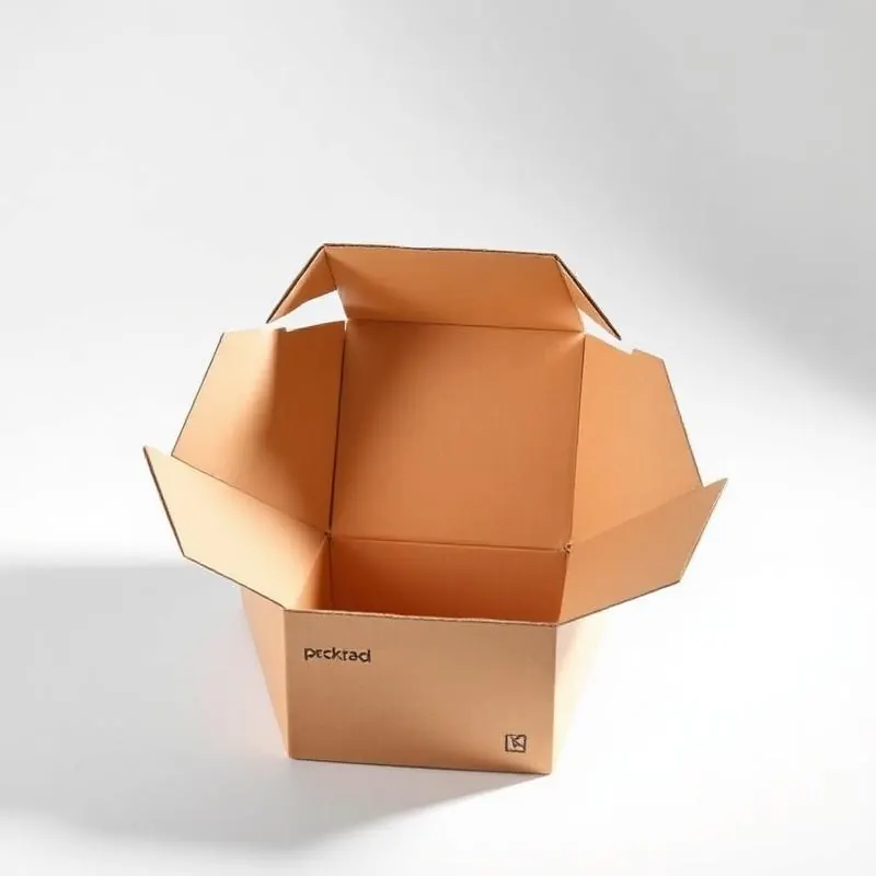 Polygon Paper Box | Cardboard Boxes - Muge Packaging - Open box