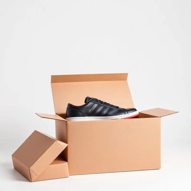 Shoe Packaging Box | Cardboard Boxes - Muge Packaging - Open box