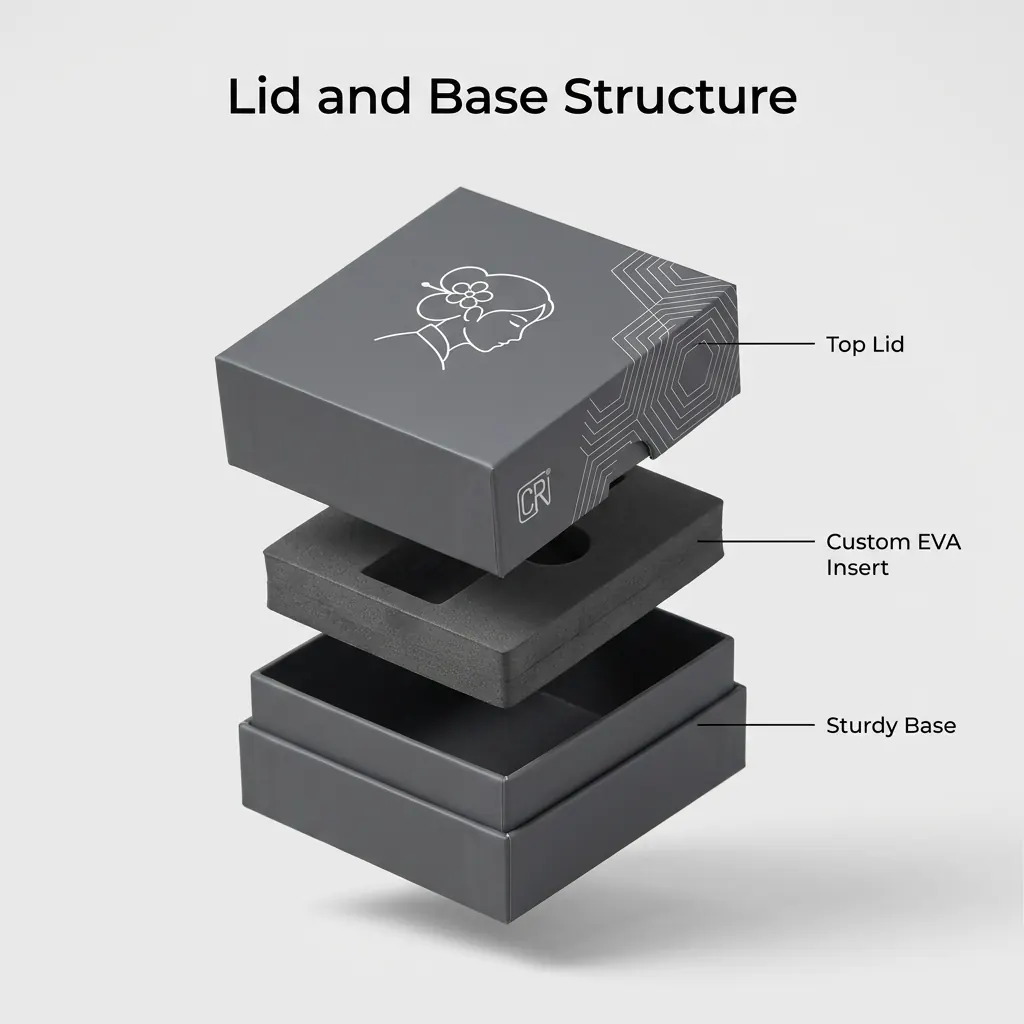 CBD Child Resistant Box | CBD Child Resistant Box - Muge Packaging - Open box