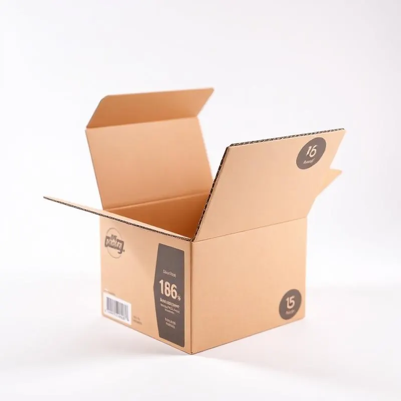 Printed Corrugated Box | Corrugated Boxes - Muge Packaging - Side angle