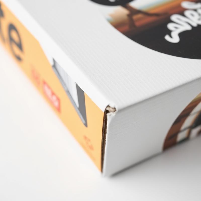 Printed Corrugated Box - Close-up detail