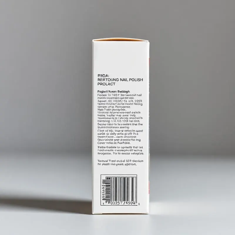 Nail Polish Box | Cosmetic Boxes - Muge Packaging - Side angle