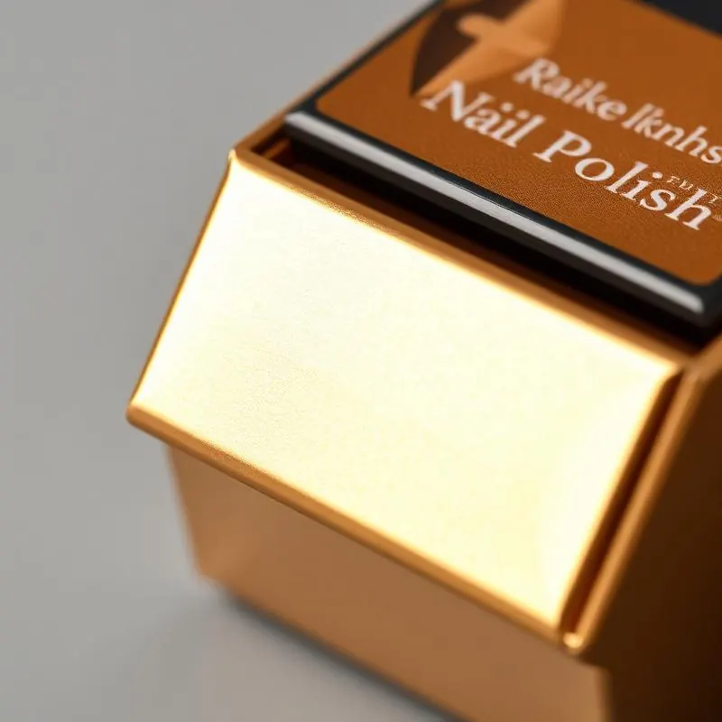 Nail Polish Box | Cosmetic Boxes - Muge Packaging - Close-up detail
