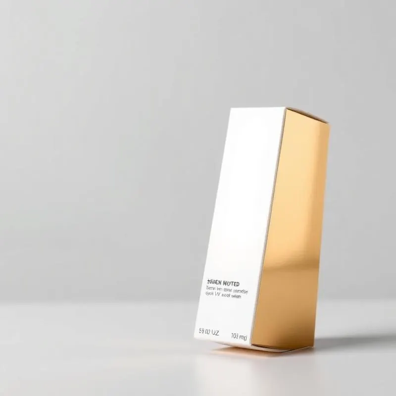 Skincare Serum Box | Cosmetic Boxes - Muge Packaging - Side angle