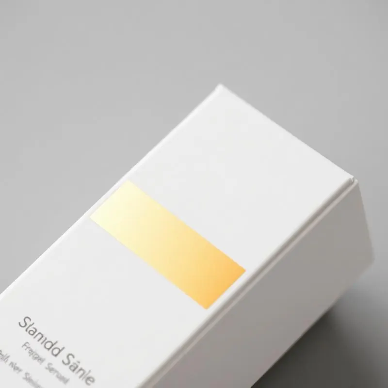 Skincare Serum Box | Cosmetic Boxes - Muge Packaging - Close-up detail