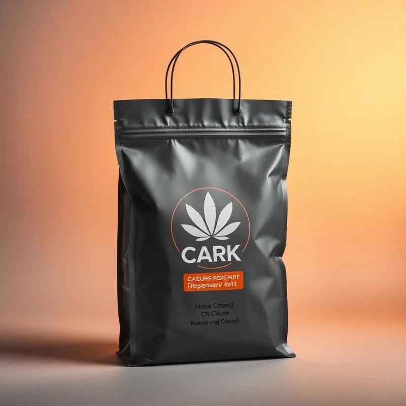 Child Resistant Dispensary Exit Bags | Child Resistant Exit Bags - Muge Packaging