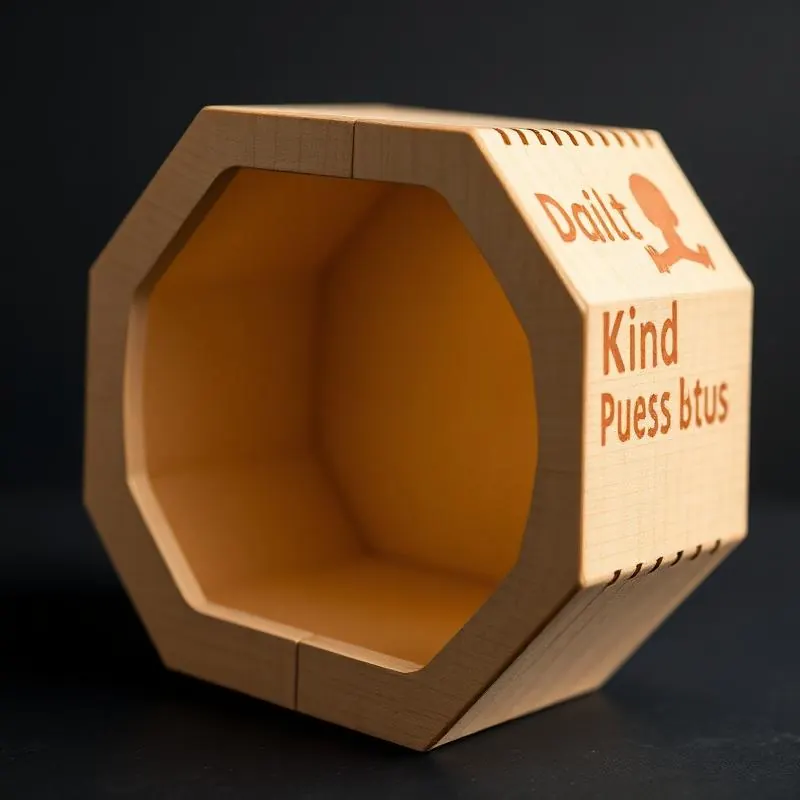 CR Hexagon Box | Child Resistant Paper Boxes - Muge Packaging - Close-up detail