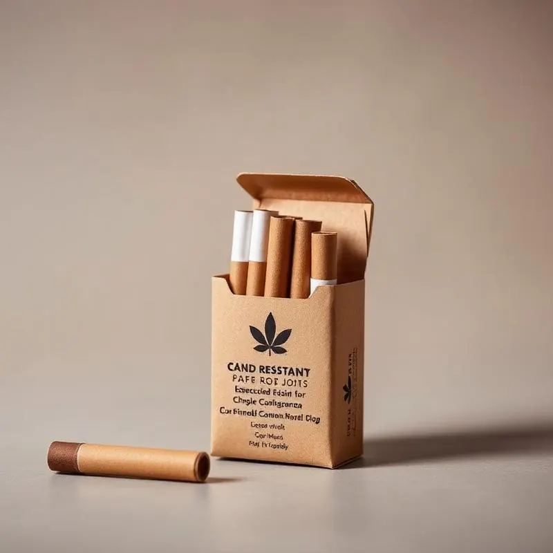 Eco-Friendly Child-resistant Pre Roll Joint Packaging Paper Case | Child Resistant Paper Boxes - Muge Packaging