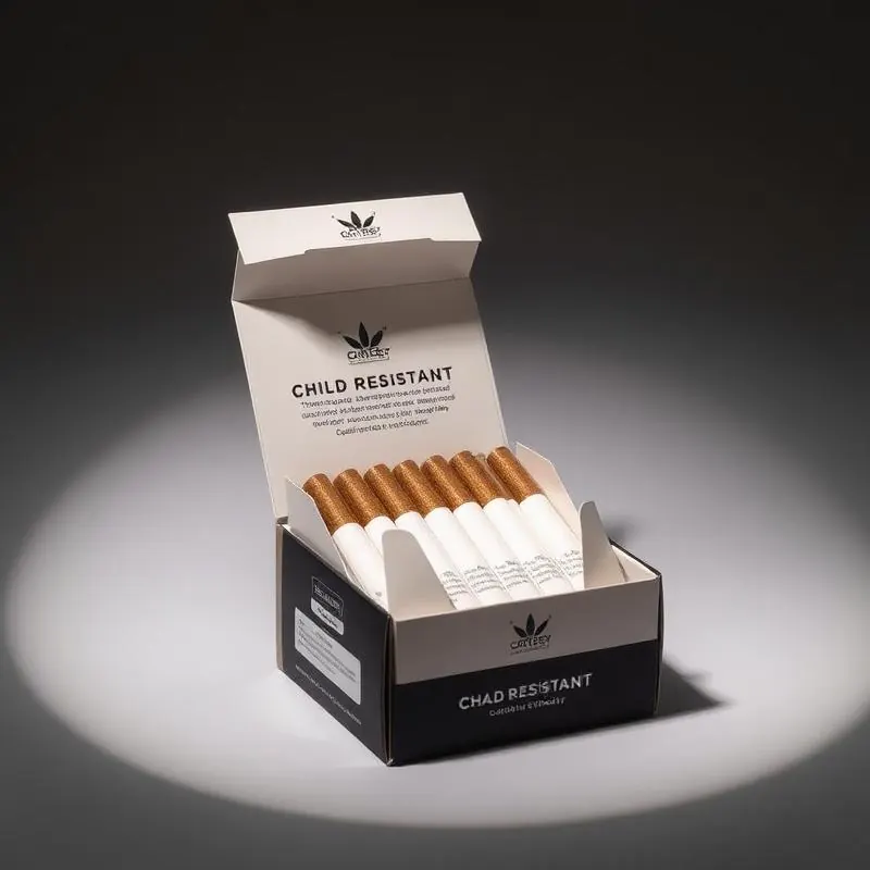 ASTM Certified Child Resistant Pre-Rolls Packaging Box | Child Resistant Paper Boxes - Muge Packaging