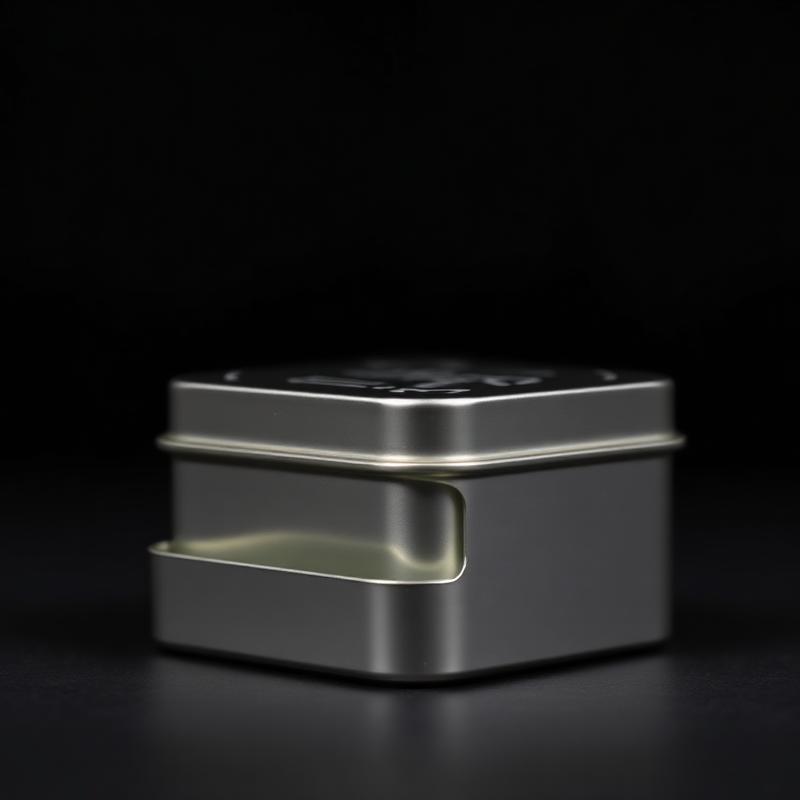 CR Tin Edible Box - Side angle