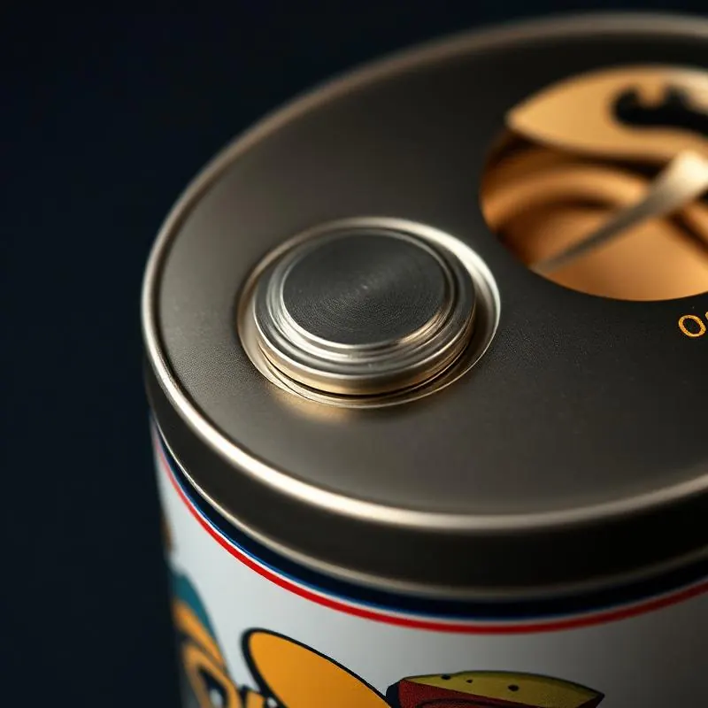 CR Tin Edible Box | Child Resistant Tin Boxes - Muge Packaging - Close-up detail