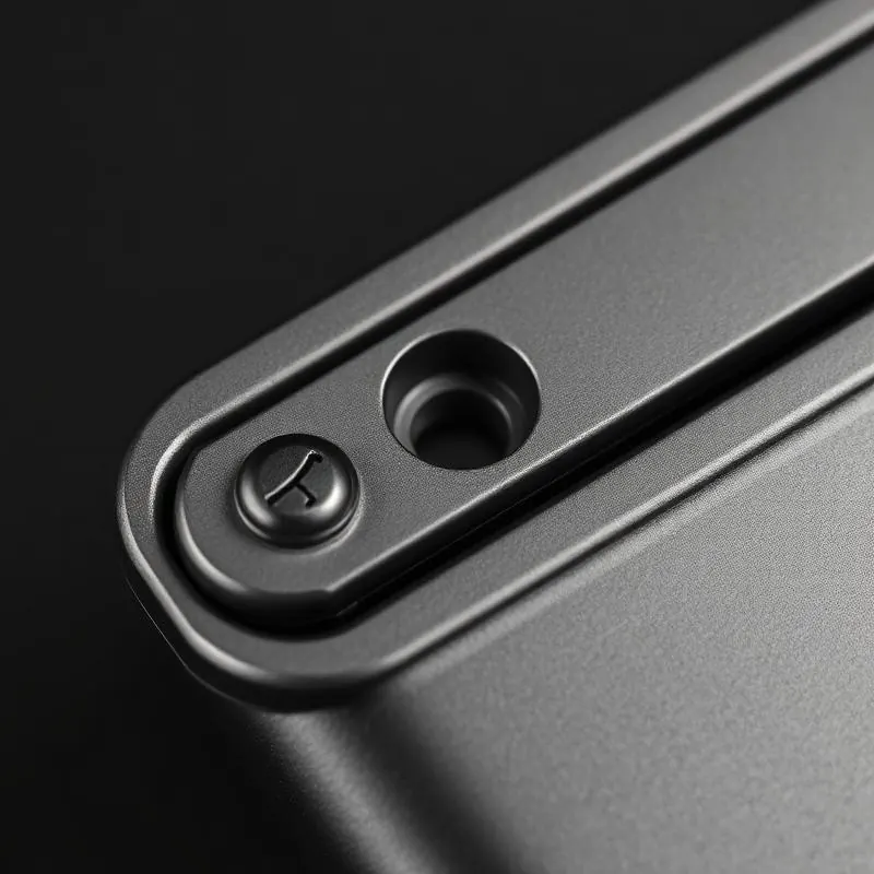 CR Tin Slider | Child Resistant Tin Boxes - Muge Packaging - Close-up detail