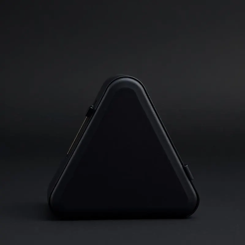 CR Triangle Box | Child Resistant Paper Boxes - Muge Packaging - Side angle