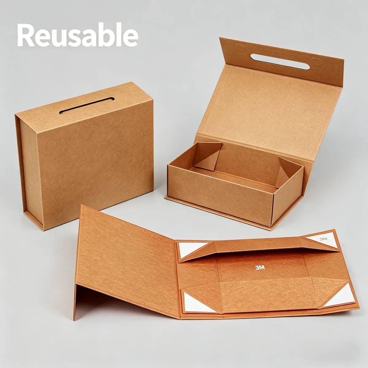 Eco Kraft Folding Gift Box detail 2