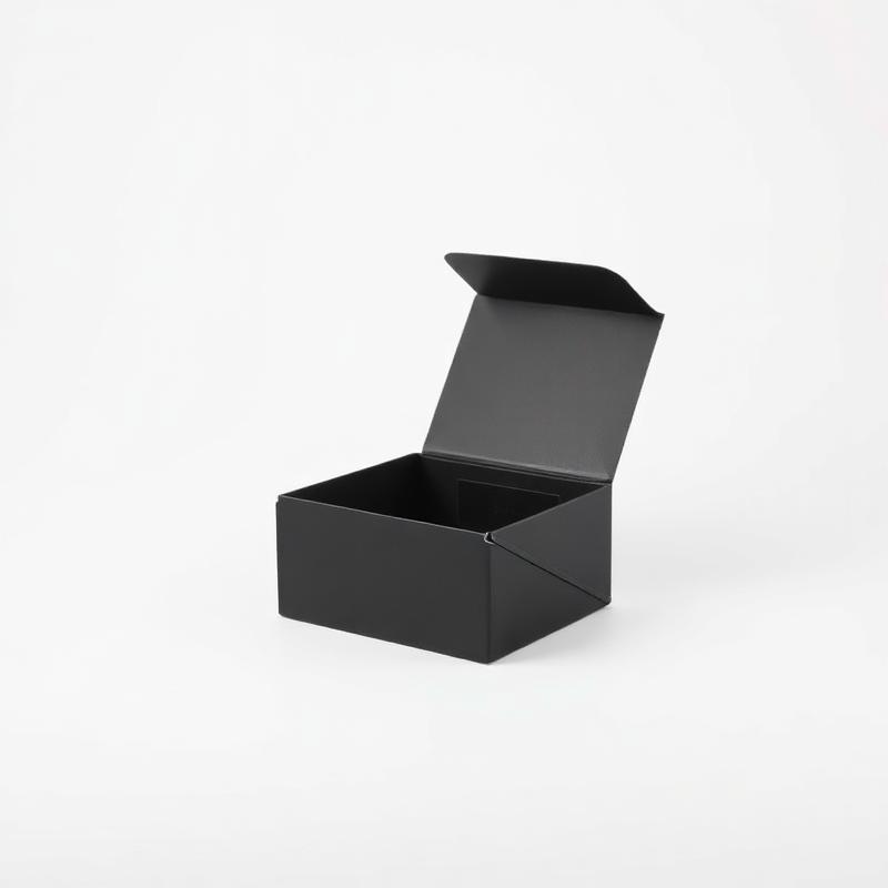 Black Folding Box - Side angle