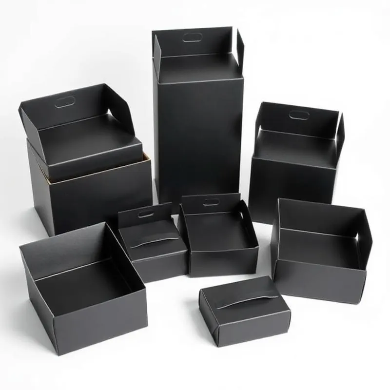Black Folding Box | Folding Gift Boxes - Muge Packaging - Color options