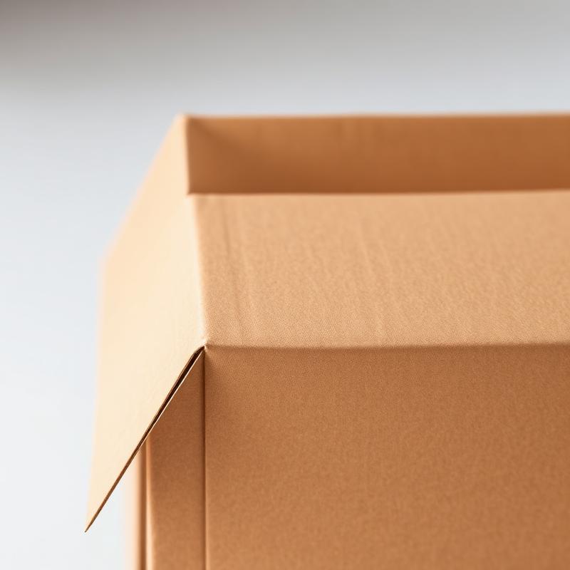 Kraft Folding Box - Close-up detail