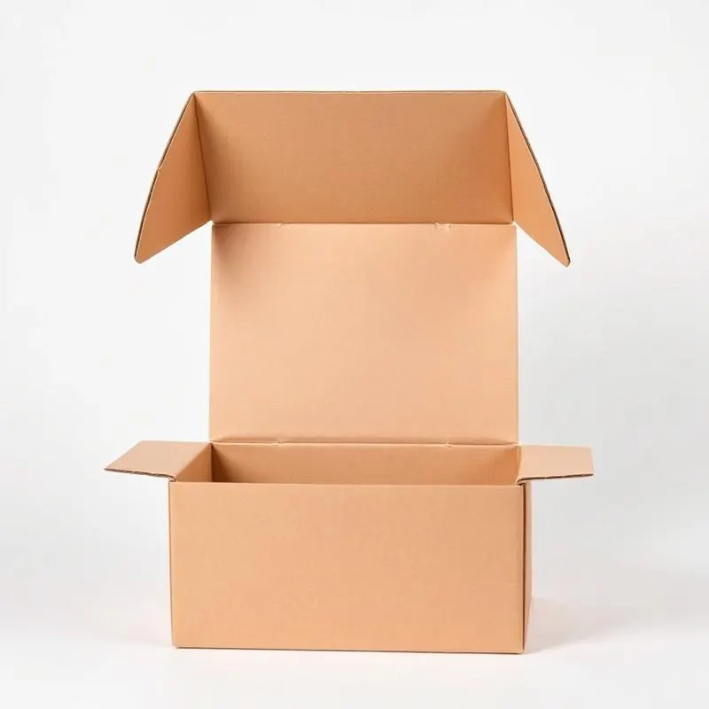 Kraft Folding Box | Folding Gift Boxes - Muge Packaging - Open box