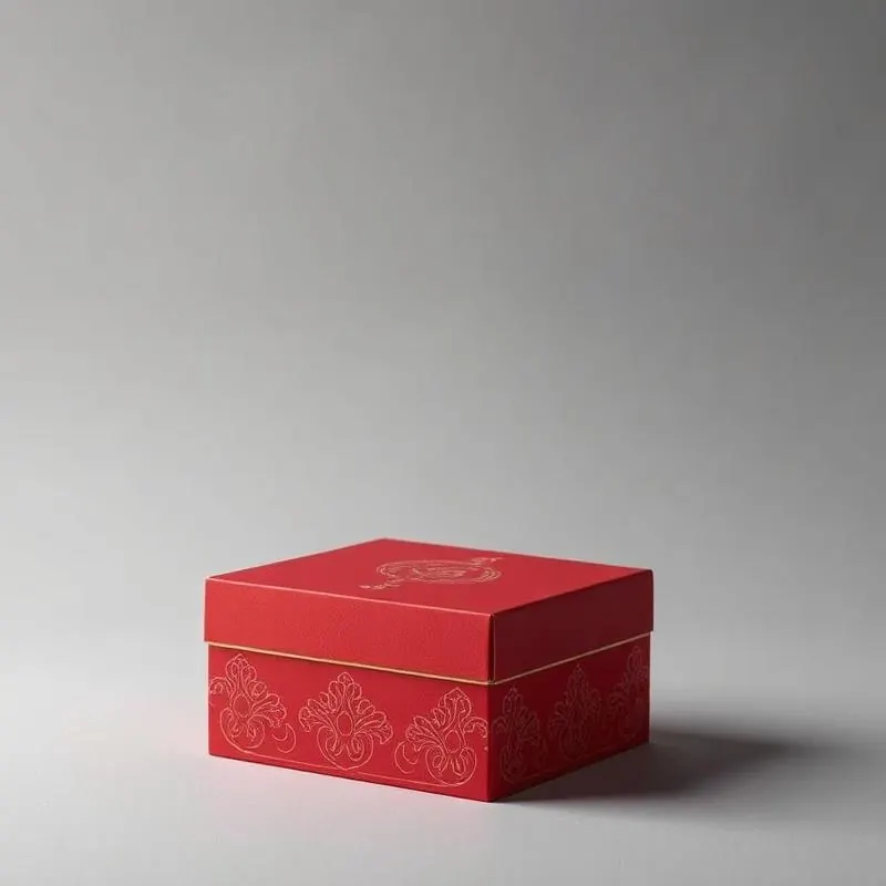 Mooncake Gift Box | Folding Gift Boxes - Muge Packaging - Side angle