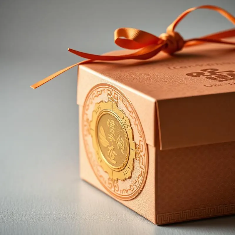 Mooncake Gift Box | Folding Gift Boxes - Muge Packaging - Close-up detail