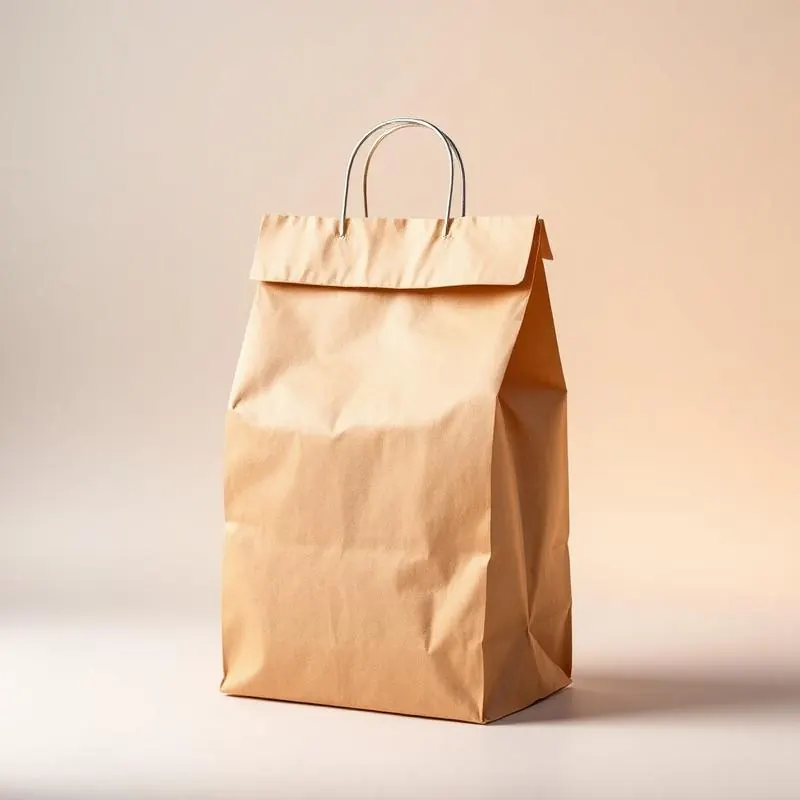 Recycled Takeaway Food Packaging Brown Paper Bag | Food Boxes - Muge Packaging