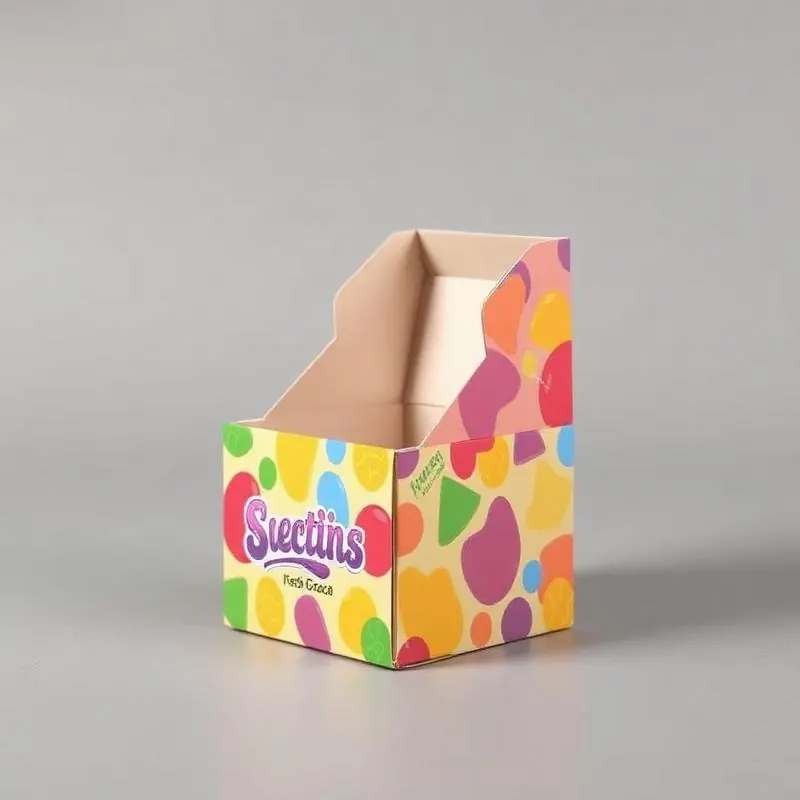 Candy Paper Box | Food Boxes - Muge Packaging - Side angle