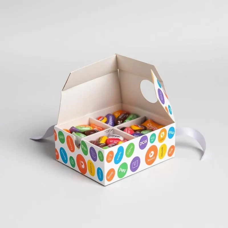 Candy Paper Box | Food Boxes - Muge Packaging - Open box