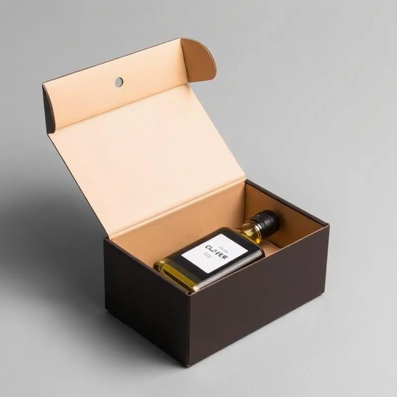 Olive Oil Box | Food Boxes - Muge Packaging - Open box