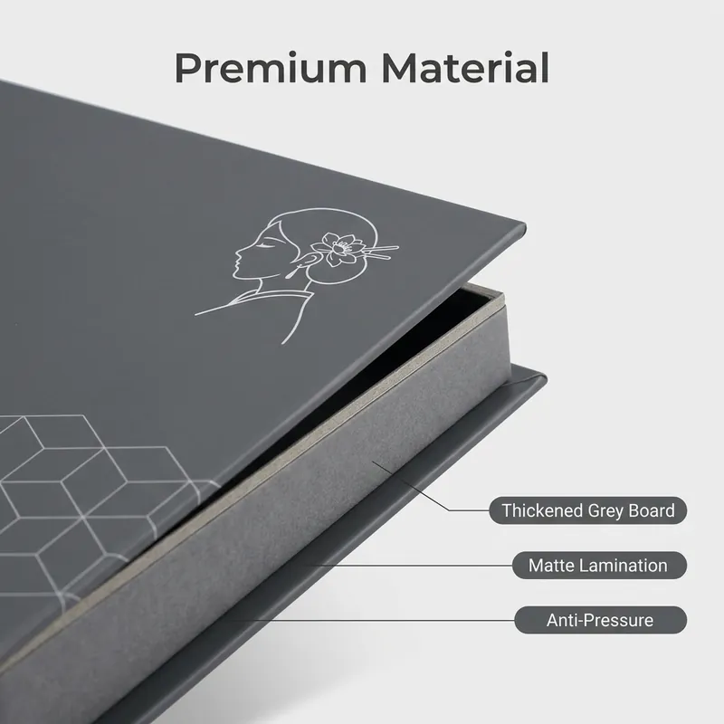 Magnetic Closure Book-Style Rigid Gift Box | Magnetic Book Box - Muge Packaging