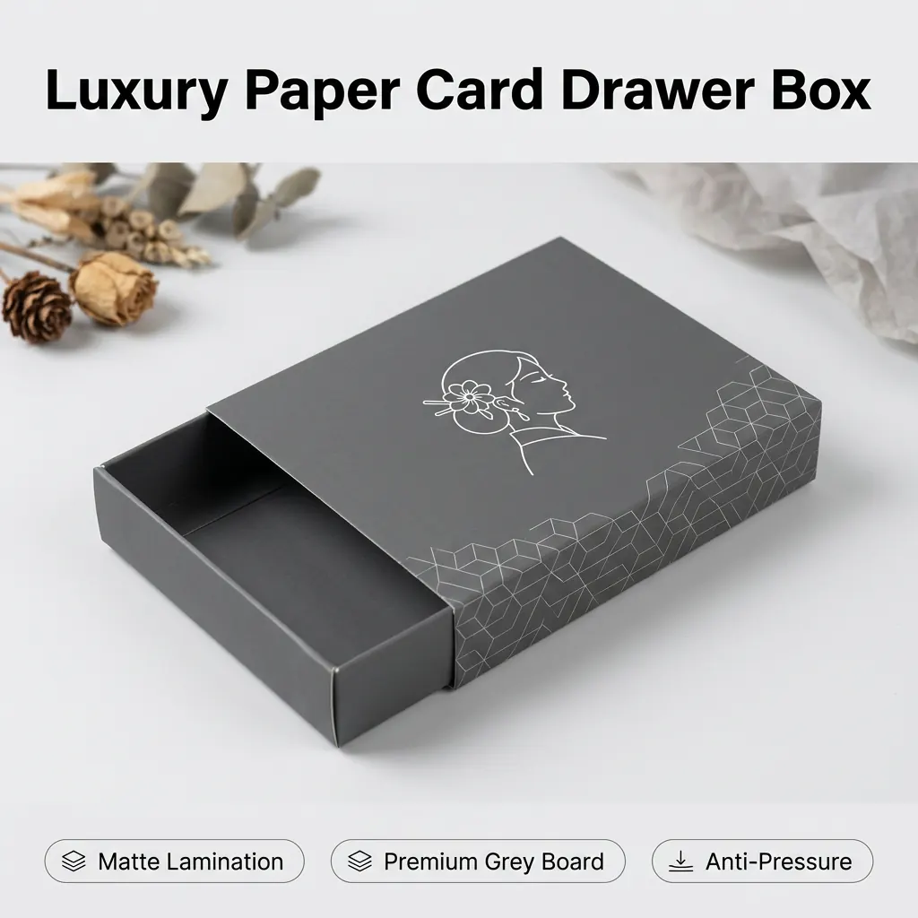 Paper Card Drawer Box — view 1