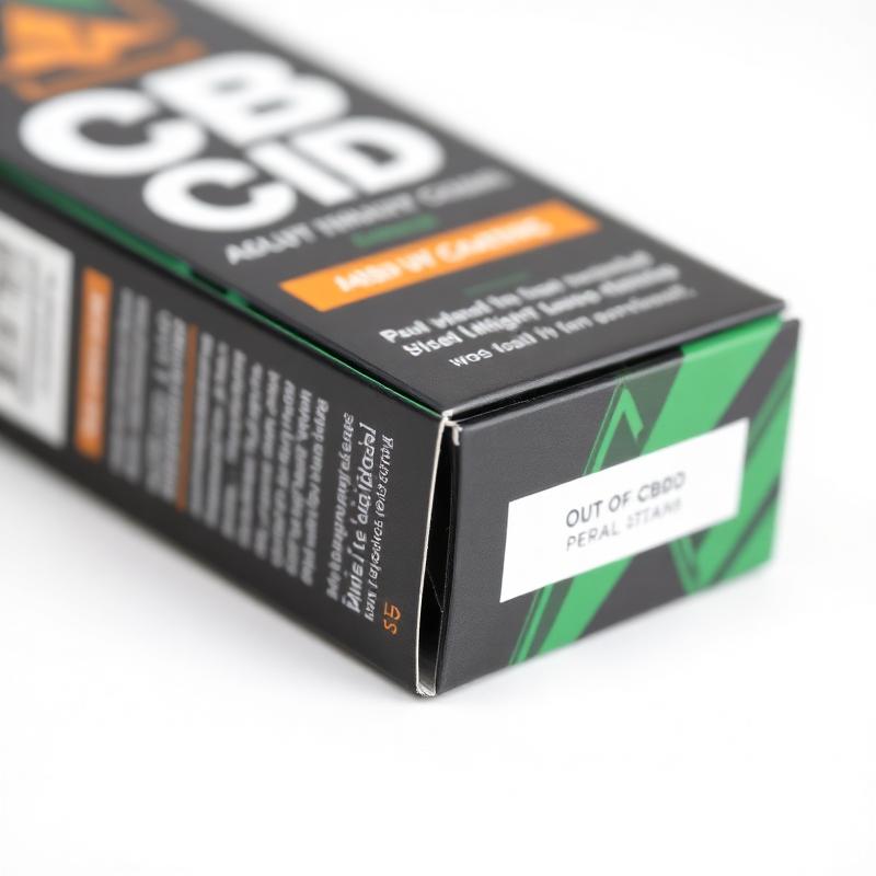 CBD Retail Box - Close-up detail