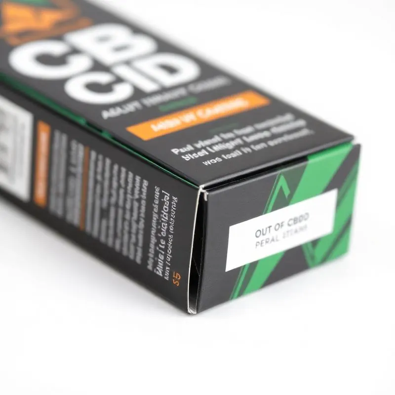 CBD Retail Box | Retail Boxes - Muge Packaging - Close-up detail