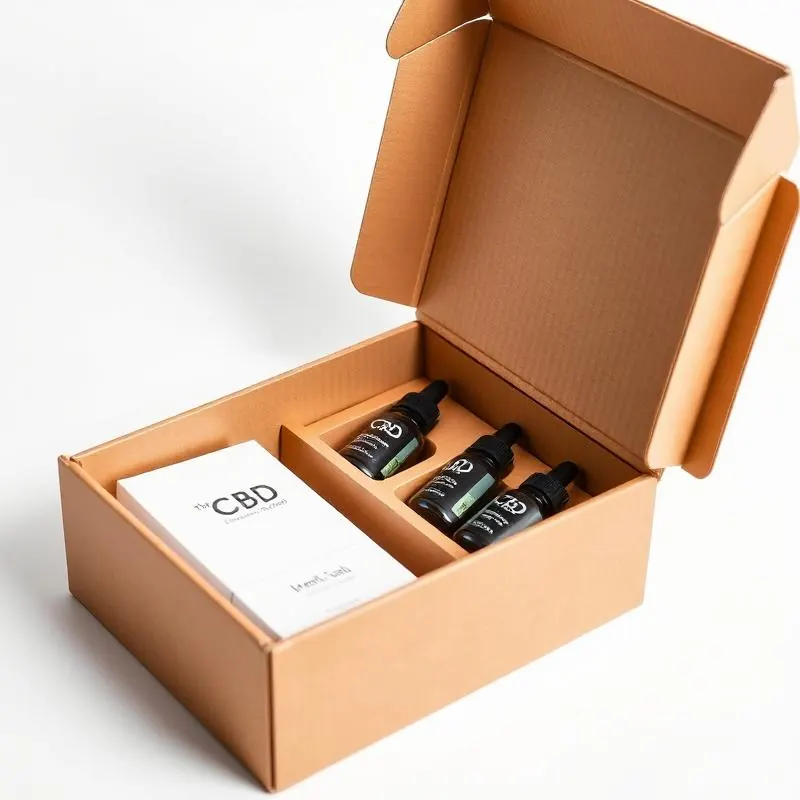 CBD Retail Box | Retail Boxes - Muge Packaging - Open box