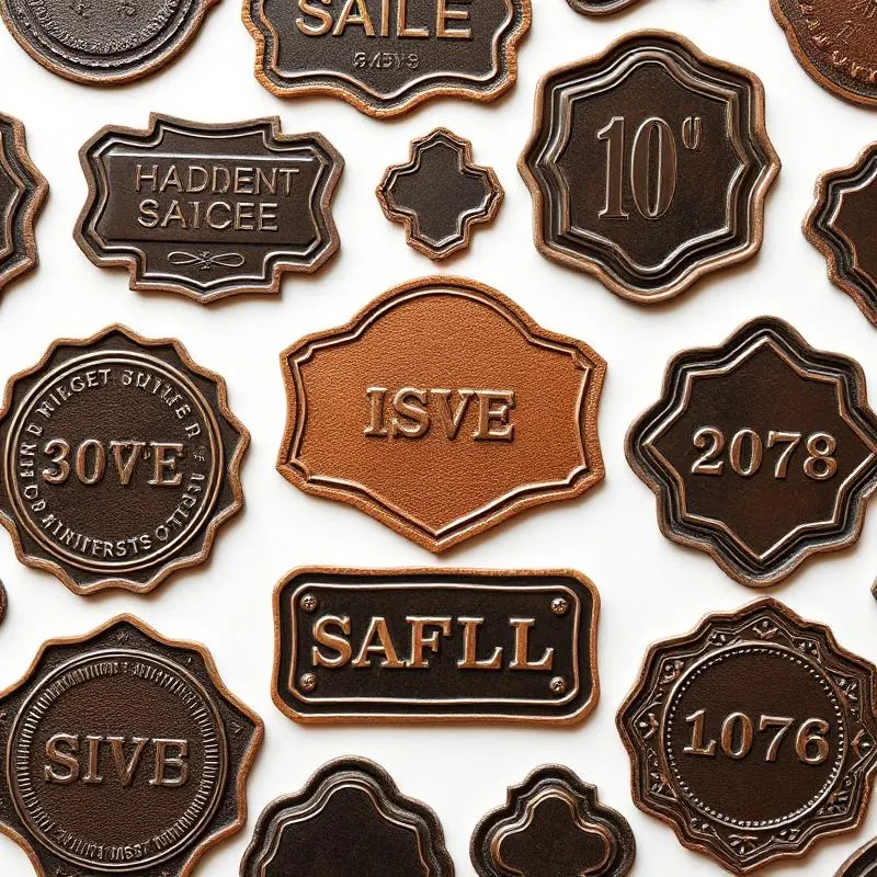 Embossed Stickers | Custom Stickers - Muge Packaging - Color options
