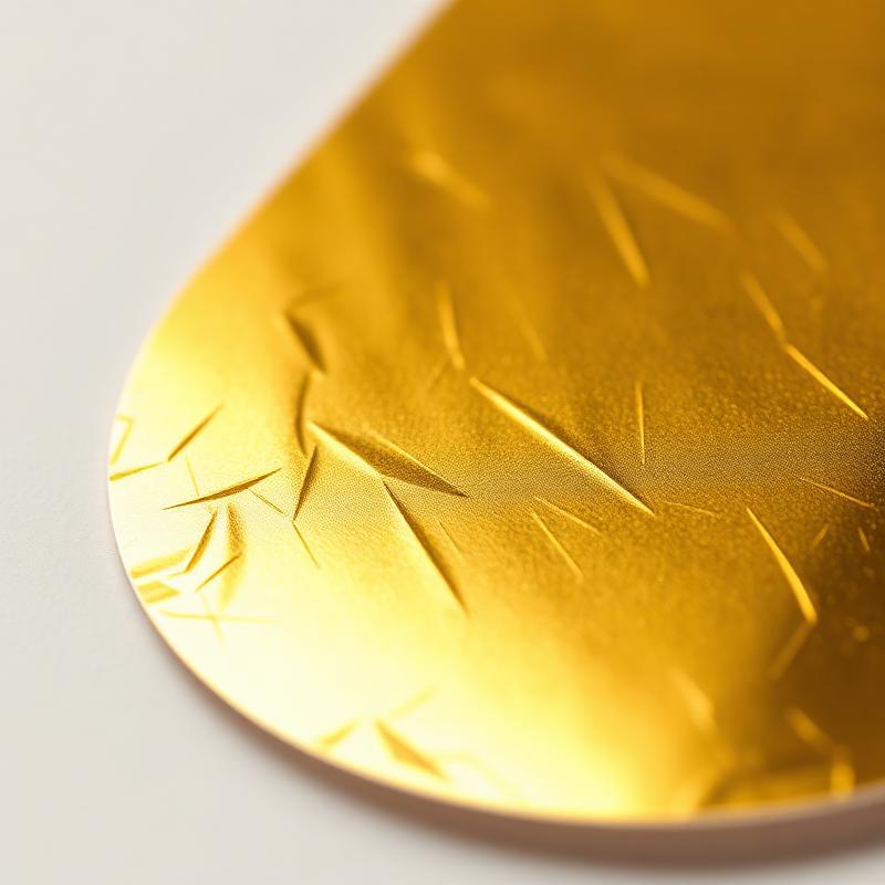 Foil Stamped Labels - Close-up detail