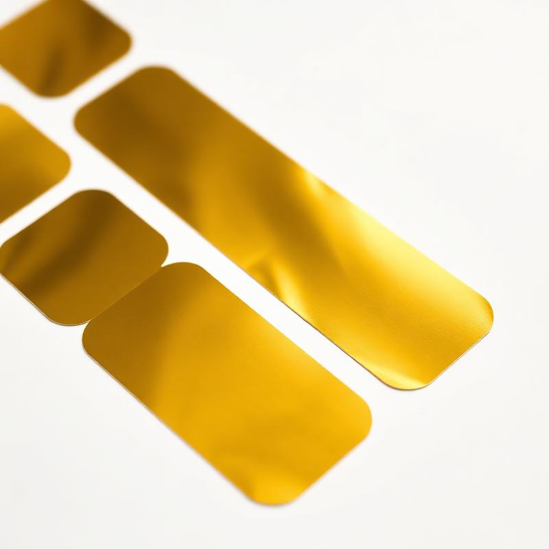 Gold Foil Stickers - Side angle