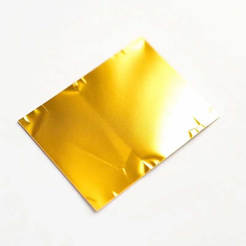 Gold Foil Stickers | Custom Stickers - Muge Packaging - Close-up detail