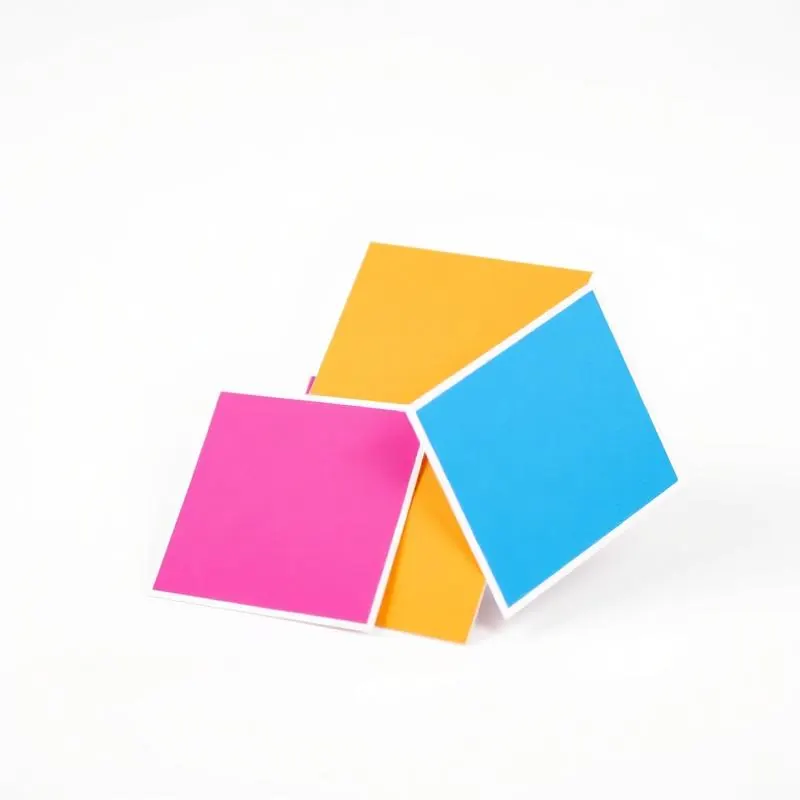 Square Stickers | Custom Stickers - Muge Packaging - Side angle