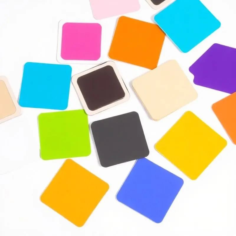 Square Stickers | Custom Stickers - Muge Packaging - Color options