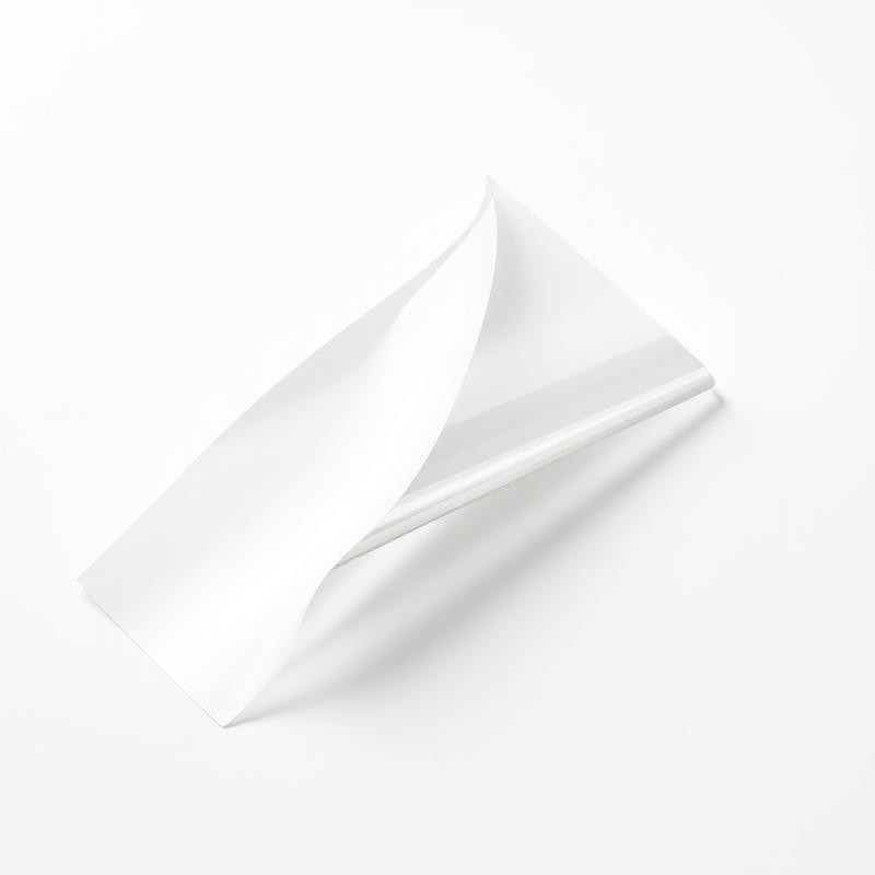 UV Coated Stickers - Side angle