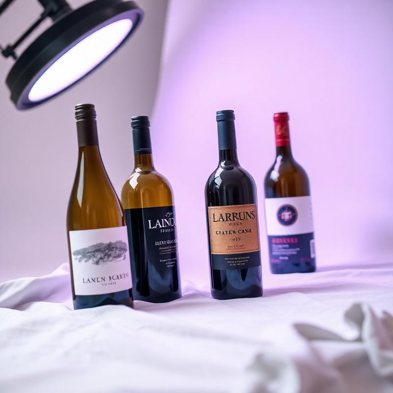 Wine Bottle Labels - Side angle