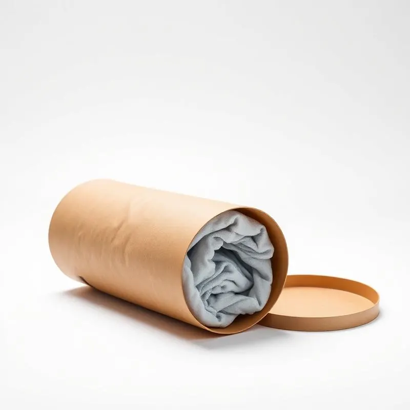 Apparel Paper Tube | Custom Paper Tubes - Muge Packaging - Open box