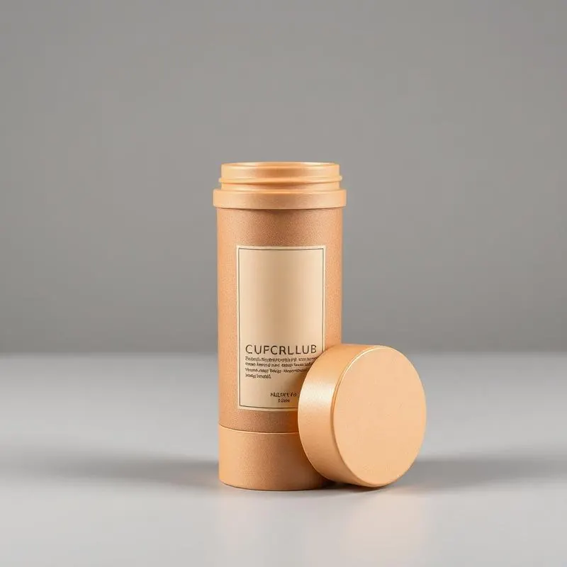Cosmetics Paper Tube | Custom Paper Tubes - Muge Packaging - Side angle