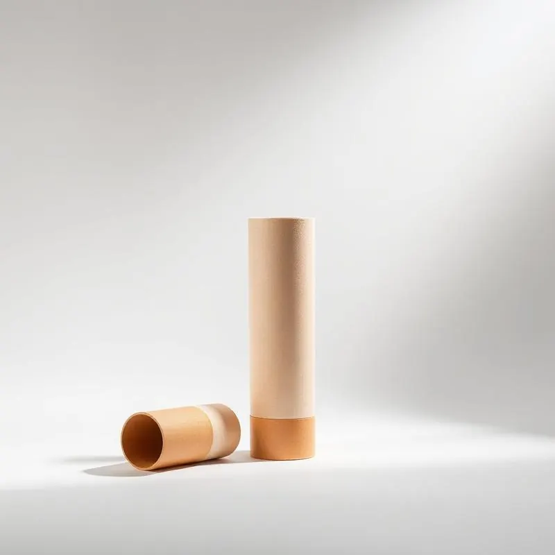Essential Oil Tube | Custom Paper Tubes - Muge Packaging - Side angle