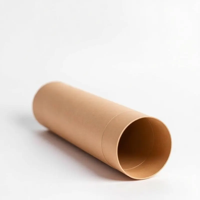 Kraft Paper Tube | Custom Paper Tubes - Muge Packaging - Side angle