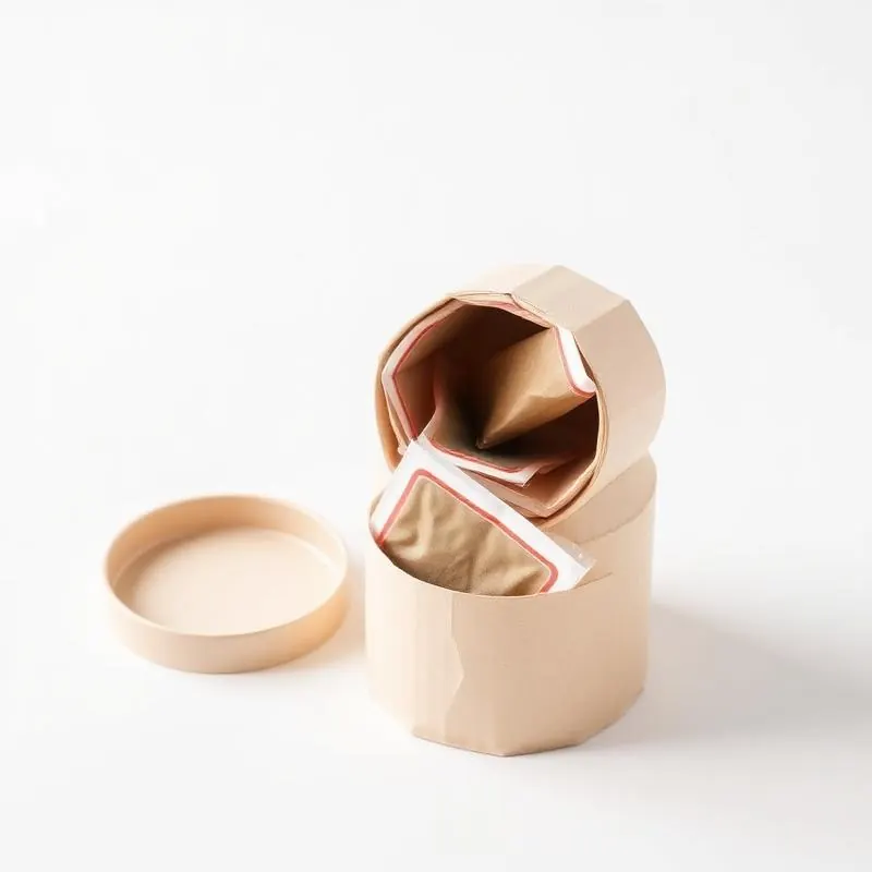 Tea Paper Tube | Custom Paper Tubes - Muge Packaging - Open box
